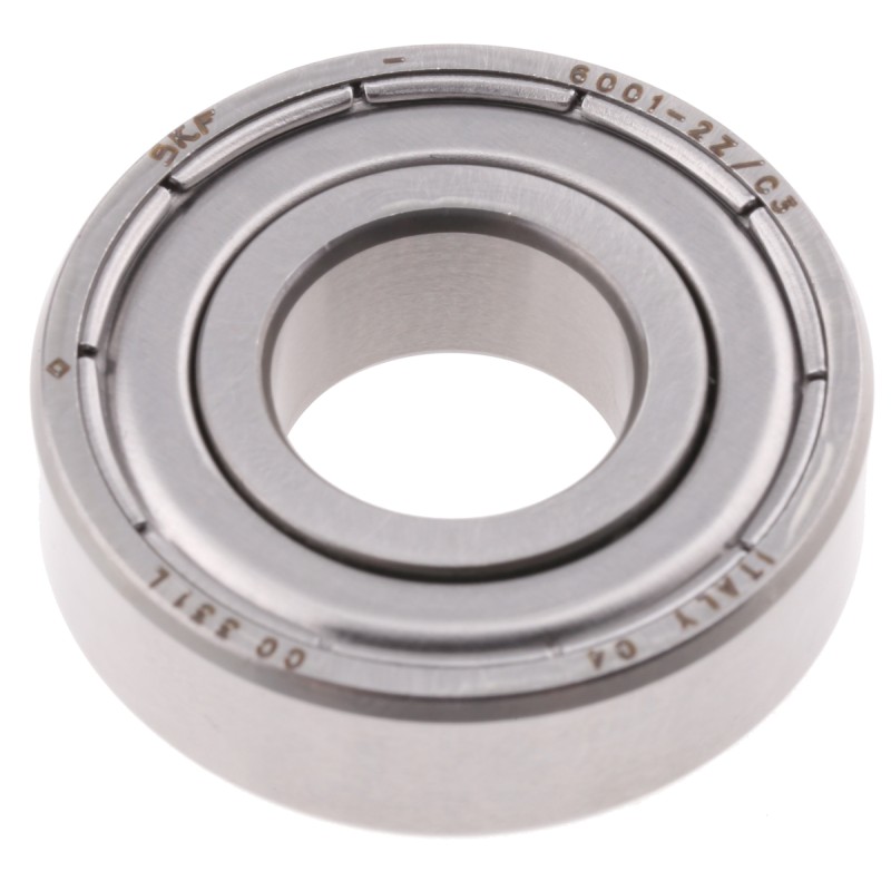 1 pcs - SKF 6001-2Z/C3 Single Row Deep Groove Ball Bearing- Both Sides Shielded 12mm I.D, 28mm O.D