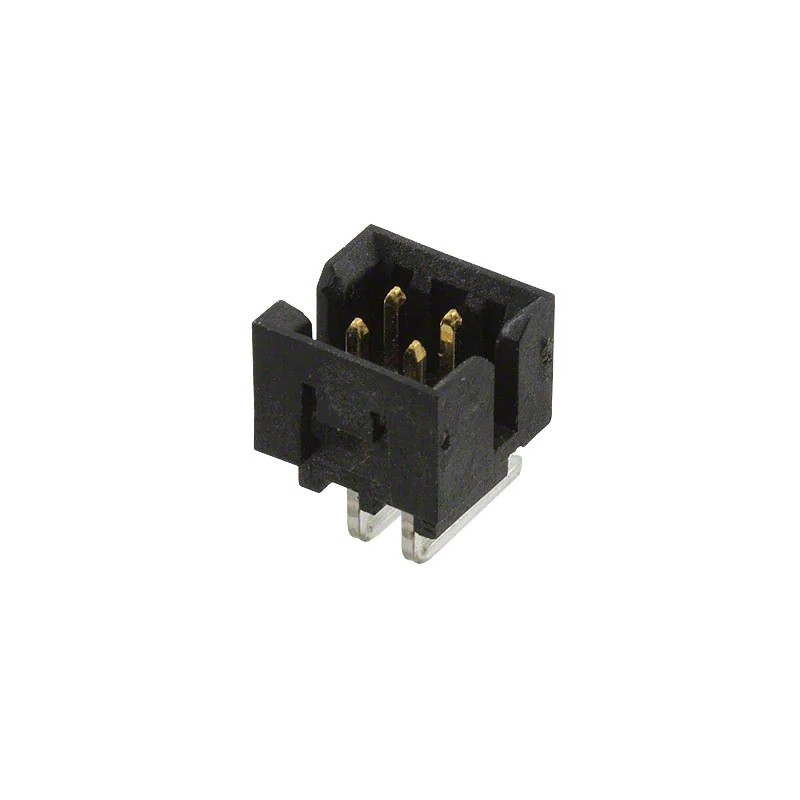 10 pcs - Molex Milli-Grid Series Right Angle PCB Header, 4 Contact(s), 2.0mm Pitch, 2 Row(s), Shrouded