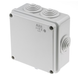 1 pcs - ABB Grey Thermoplastic Junction Box, IP55, 100 x 100 x 50mm