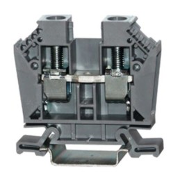 1 Box of 5 - RS PRO Grey Feed Through Terminal Block, 25mm², 1-Level, Cage Clamp Termination