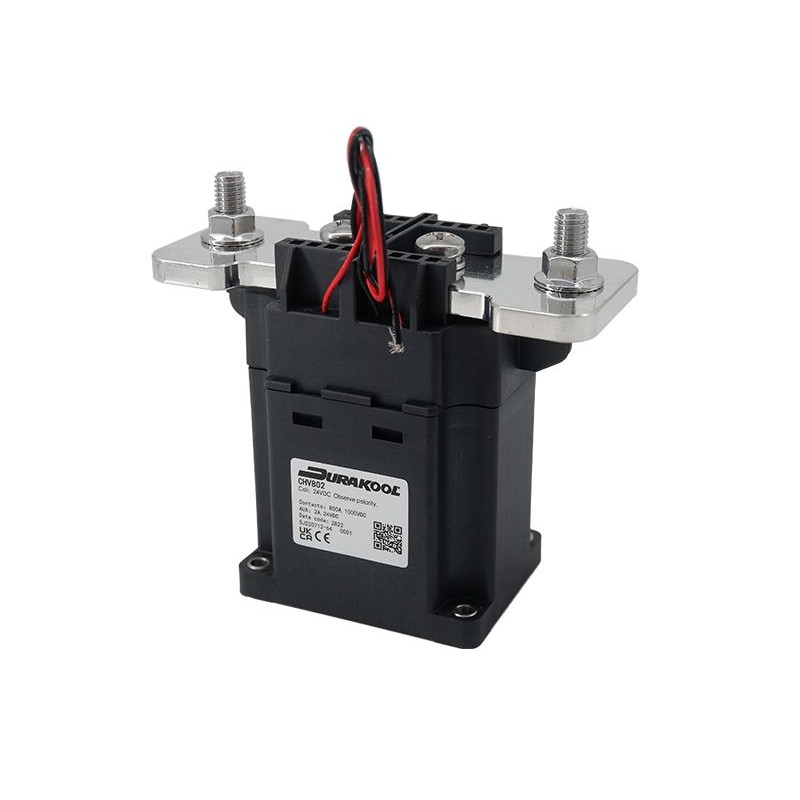 1 pcs - Durakool CHV800 Series Contactor, 24 V dc Coil, 1-Pole, 800 A, 9 W, NO, 1 kV dc