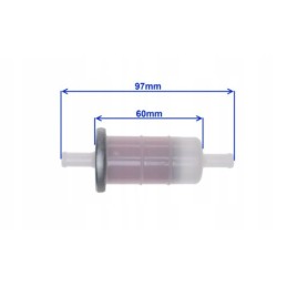 Fuel filter, paper insert, 8mm, for Honda Yamaha Kawa