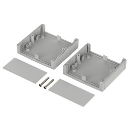 1 pcs - Bopla Unimas Series Light Grey Polystyrene Unimas Enclosure, IP40, Light Grey Lid, 40 x 81 x 85mm