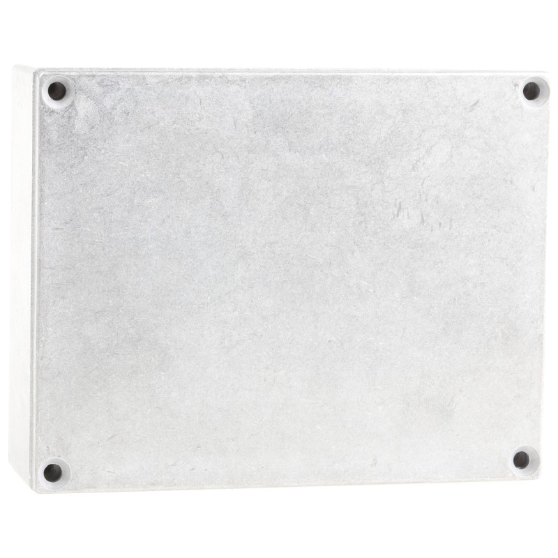 1 pcs - Hammond Eddystone Series Natural Die Cast Aluminium Enclosure, IP54, Natural Lid, 120 x 95 x 34mm