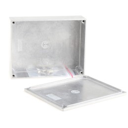 1 pcs - Hammond Eddystone Series Natural Die Cast Aluminium Enclosure, IP54, Natural Lid, 120 x 95 x 34mm