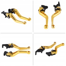 The brake and clutch levers are golden