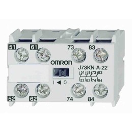 1 pcs - Omron Auxiliary Contact Block, 4 Contact, 2NC + 2NO