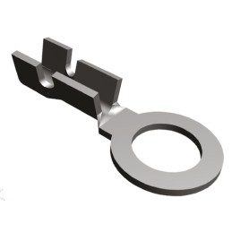 50 pcs - TE Connectivity Uninsulated Ring Terminal, M2.5 Stud Size, 0.1mm² to 0.4mm² Wire Size