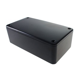 1 pcs - CAMDENBOSS 2000 Series Black ABS Enclosure, IP54, Black Lid, 120 x 65 x 40mm