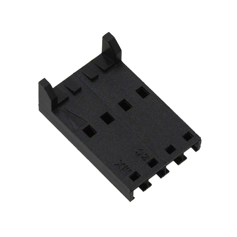 50 pcs - Molex, 70066 Female Crimp Connector Housing, 2.54mm Pitch, 4 Way, 1 Row