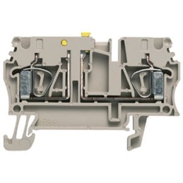 1 Box of 5 - Weidmuller ZTR Series Brown DIN Rail Terminal Block, 2.5mm², Single-Level, Clamp Termination