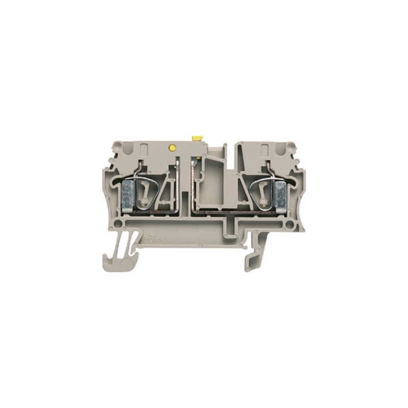 1 Box of 5 - Weidmuller ZTR Series Brown DIN Rail Terminal Block, 2.5mm², Single-Level, Clamp Termination