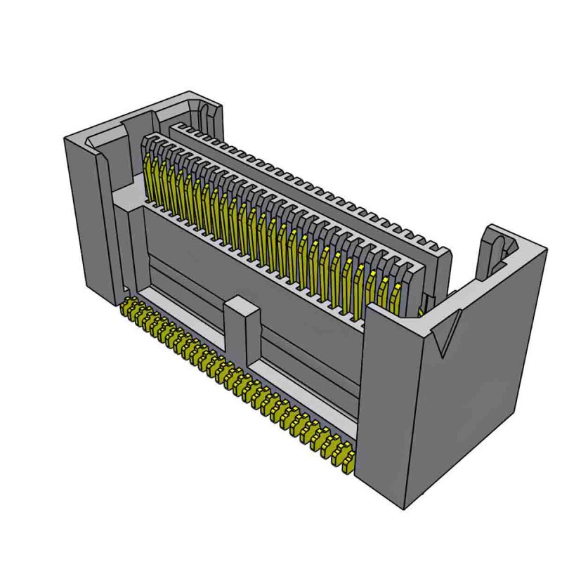 1 pcs - Samtec ASP Series Straight Surface Mount PCB Header, 52 Contact(s), 0.64mm Pitch, 2 Row(s), Shrouded