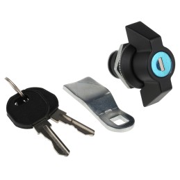 1 pcs - RS PRO Black Metal, Plastic Locking Handle