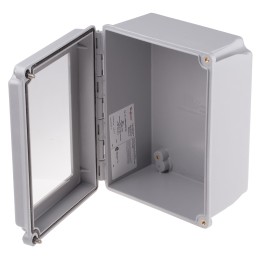 1 pcs - nVent HOFFMAN A48 Series Glass Reinforced Plastic Wall Box, IP66, Viewing Window, 318 mm x 267 mm x 167mm