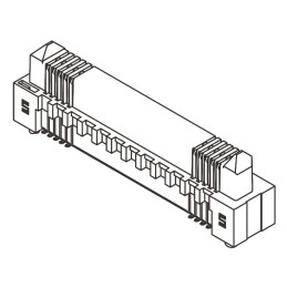 1 pcs - Samtec ERM8 Series Straight Surface Mount PCB Header, 40 Contact(s), 0.8mm Pitch, 2 Row(s), Shrouded
