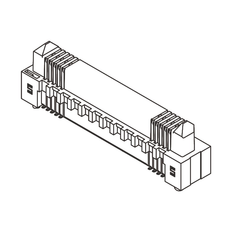 1 pcs - Samtec ERM8 Series Straight Surface Mount PCB Header, 150 Contact(s), 0.8mm Pitch, 2 Row(s), Shrouded