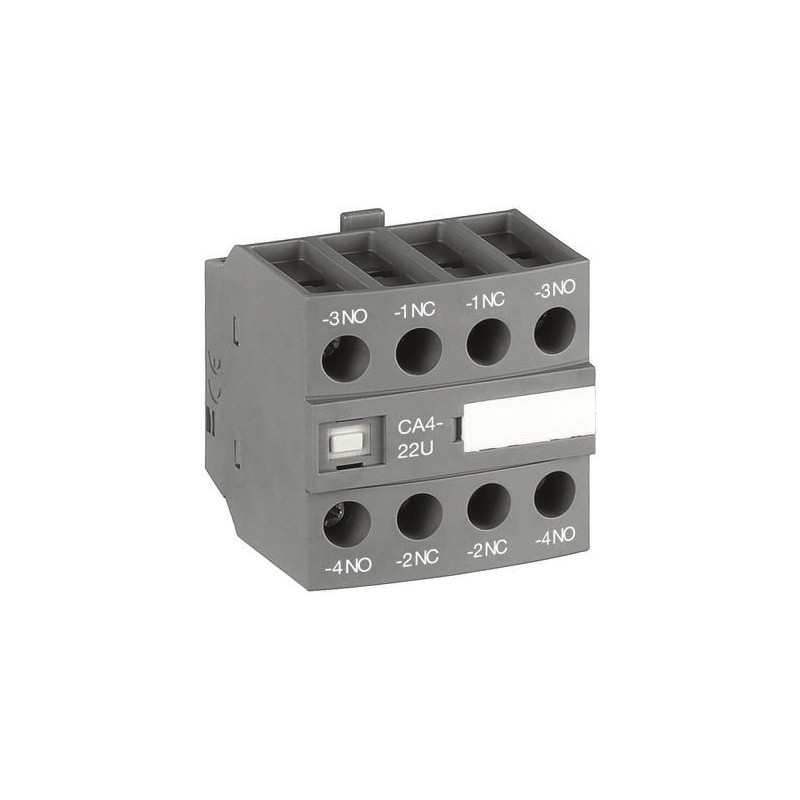1 pcs - ABB Auxiliary Contact, 4 Contact, 2NC + 2NO, Front Mount