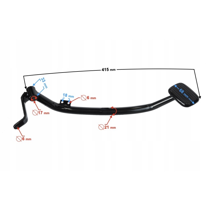 Foot brake lever classic125