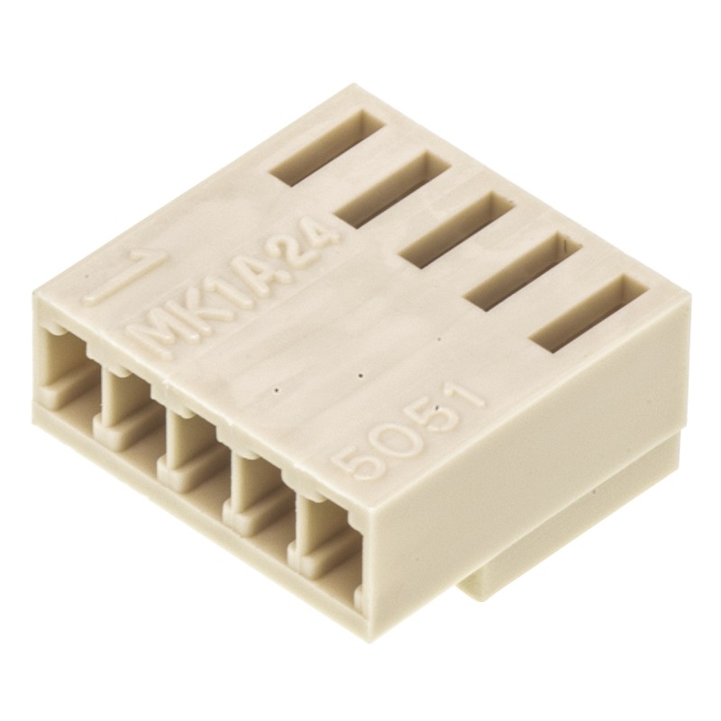 10 pcs - Molex, KK Female Connector Housing, 2.5mm Pitch, 5 Way, 1 Row