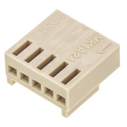 10 pcs - Molex, KK Female Connector Housing, 2.5mm Pitch, 5 Way, 1 Row