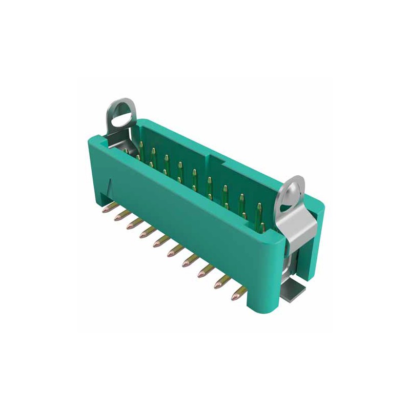 1 pcs - HARWIN Gecko Series Straight Surface Mount PCB Header, 20 Contact(s), 1.25mm Pitch, 2 Row(s), Shrouded