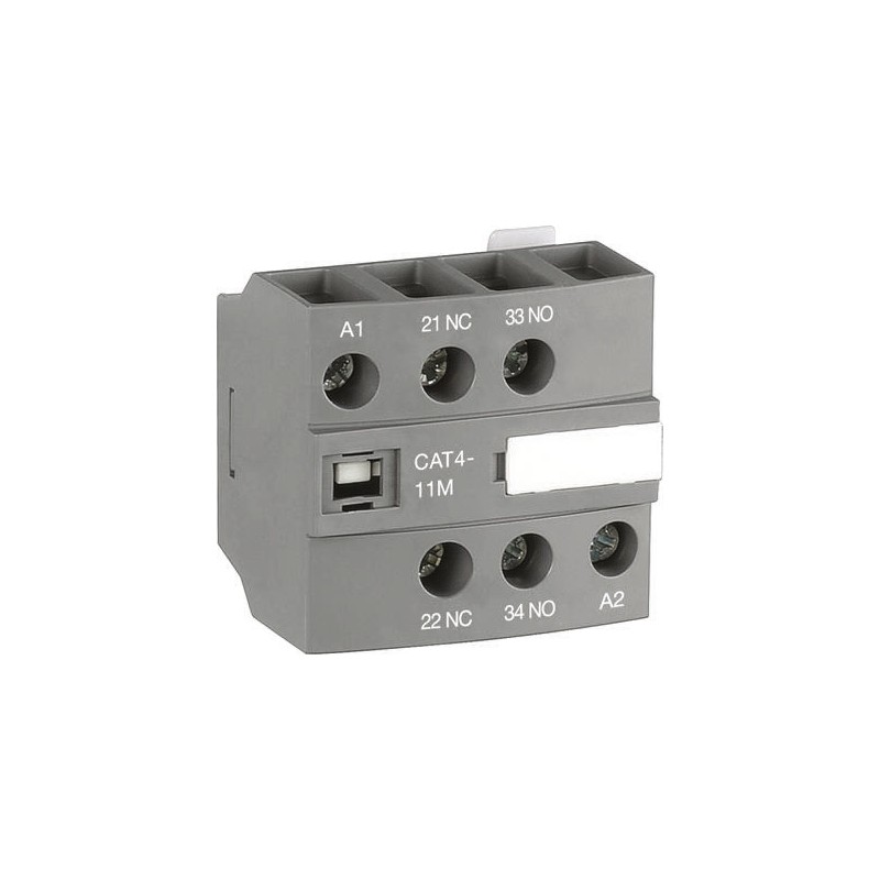 1 pcs - ABB Auxiliary Contact, 2 Contact, 1NC + 1NO, Front Mount