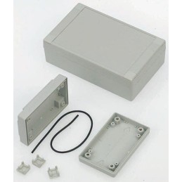 1 pcs - CAMDENBOSS 7000 Series Grey ABS Enclosure, IP65, Grey Lid, 127 x 75 x 30mm