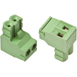300 pcs - TE Connectivity 5mm Pitch 2 Way Right Angle Pluggable Terminal Block, Plug, Cable Mount, Screw Termination