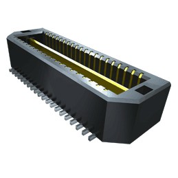 1 pcs - Samtec QTE Series Straight Surface Mount PCB Header, 40 Contact(s), 0.8mm Pitch, 2 Row(s), Shrouded