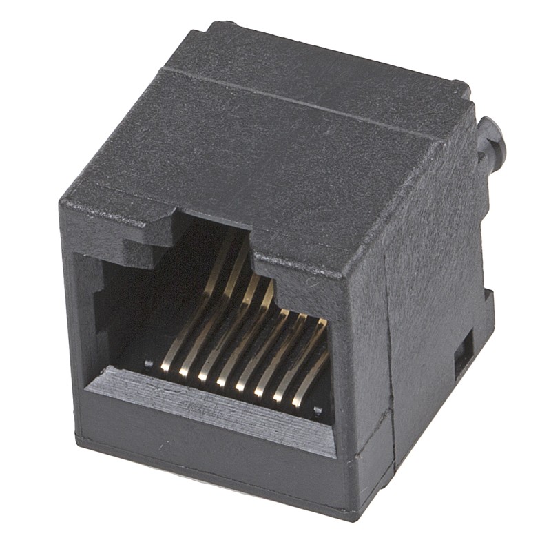 1 pcs - Bel-Stewart SS-65 Series Female RJ45 Connector, PCB Mount, Cat4, UTP Shield