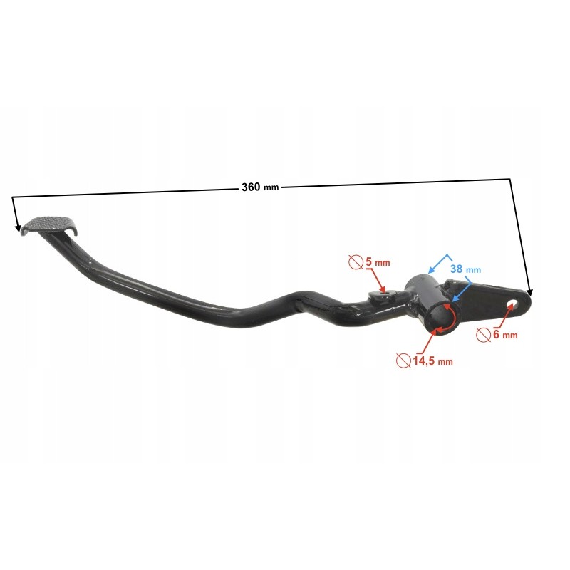 Foot brake lever for the Travel 125 motorcycle