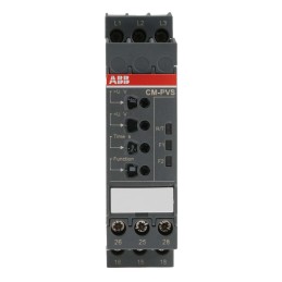 1 pcs - ABB Phase, Voltage Monitoring Relay, 3 Phase, DPDT, 300 - 500V ac, DIN Rail