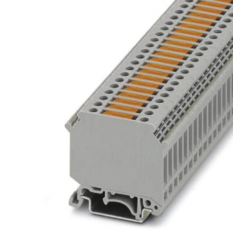 1 Box of 50 - Phoenix Contact UK5-MTK-P/P MIT SPERRE Series Grey Knife Disconnect Terminal Block, 0.2 - 6mm², Single-Level,