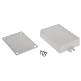 1 pcs - RS PRO Light Grey ABS Enclosure, IP54, 90 x 65 x 22mm