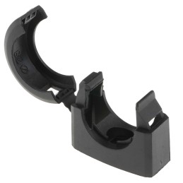 1 Pack of 10 - Adaptaflex Conduit Clip, Conduit Fitting, 25mm Nominal Size, Nylon 66, Black