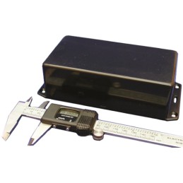 1 pcs - Hammond 1591 Series Black ABS Enclosure, IP54, Flanged, Black Lid, 150 x 80 x 46mm