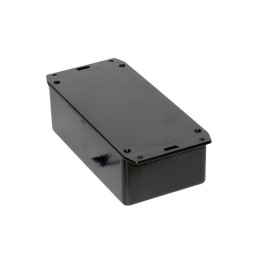1 pcs - Hammond 1591 Series Black ABS Enclosure, IP54, Flanged, Black Lid, 150 x 80 x 46mm