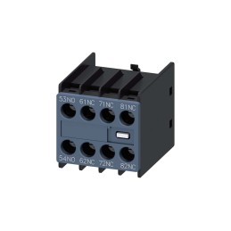 1 pcs - Siemens Auxiliary Contact, 4 Contact, 1NO + 3NC, Snap-On, SIRIUS