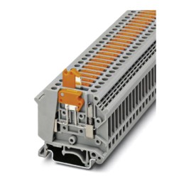1 Box of 50 - Phoenix Contact UK5-MTK-P/P YE Series Yellow Disconnect Terminal Block, 0.2 - 6mm², Single-Level, Screw