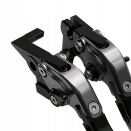 The brake lever is clutched with a red lever