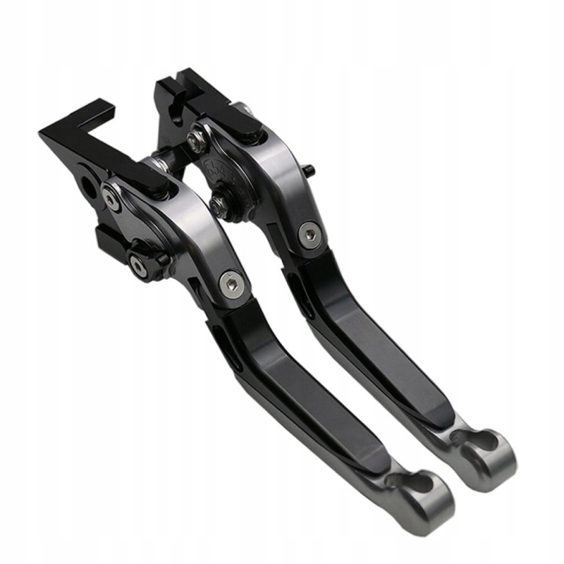 The brake lever is clutched with a red lever