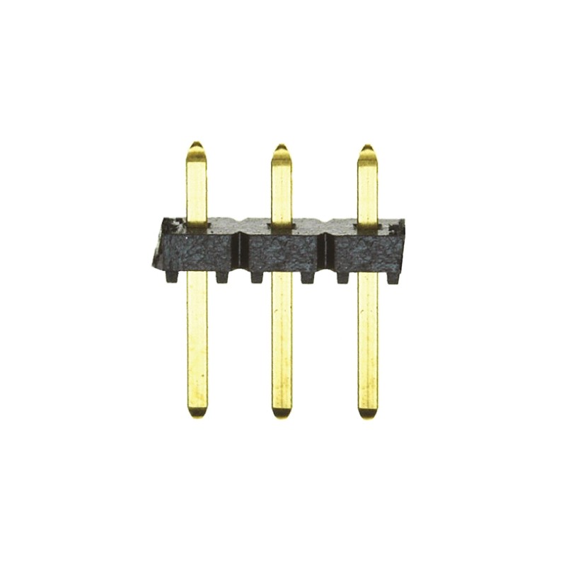 1 pcs - Samtec TLW Series Straight Through Hole Pin Header, 3 Contact(s), 2.54mm Pitch, 1 Row(s), Unshrouded