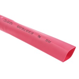 1 Reel of 6 M - RS PRO Heat Shrink Tubing, Red 12.7mm Sleeve Dia. x 6m Length 2:1 Ratio