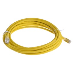 1 pcs - RS PRO Cat6 Male RJ45 to Male RJ45 Ethernet Cable, F/UTP, Yellow LSZH Sheath, 5m