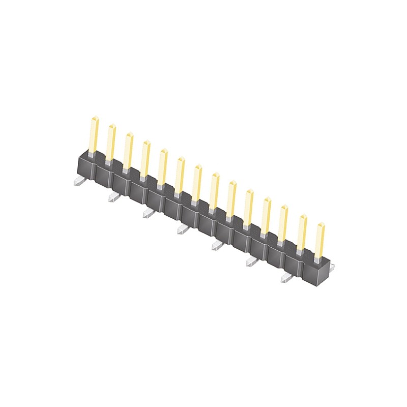 1 pcs - Samtec TSM Series Straight Surface Mount Pin Header, 14 Contact(s), 2.54mm Pitch, 1 Row(s), Unshrouded