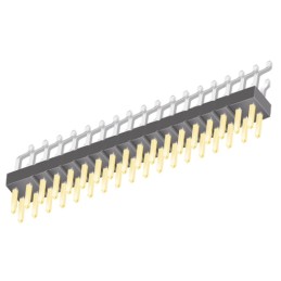 1 pcs - Samtec TSM Series Right Angle Surface Mount Pin Header, 36 Contact(s), 2.54mm Pitch, 2 Row(s), Unshrouded