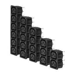32 pcs - Schurter F Panel Mount IEC Connector Socket, 10A