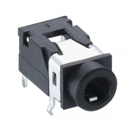 500 pcs - Lumberg Jack Connector 3.5 mm PCB Mount Stereo Socket, 4Pole 1A