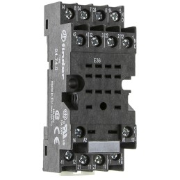 1 pcs - Finder 94 Relay Socket, for use with 55.32 - 55.34 Series Relays and 85.04 Series Timers